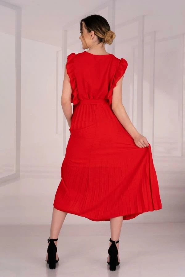 Merribel Red Dress Merlotina Clothing 7 Merribel Red Dress Merlotina Clothing