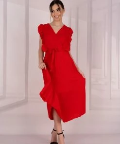 Merribel Red Dress Merlotina Clothing 12 Merribel Red Dress Merlotina Clothing