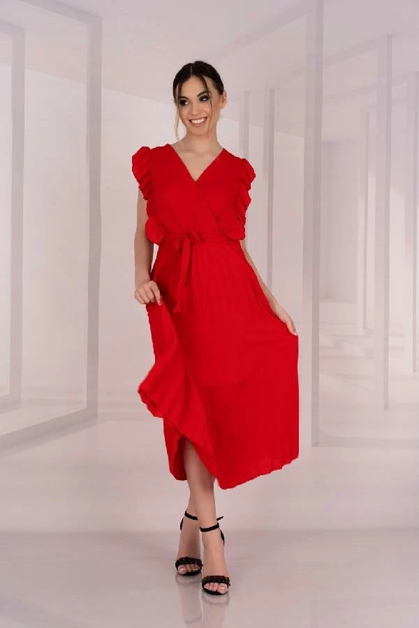 Merribel Red Dress Merlotina Clothing 5 Merribel Red Dress Merlotina Clothing