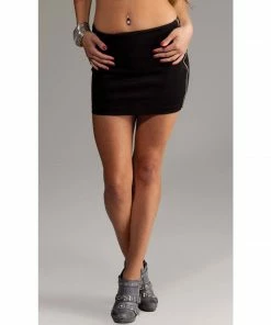 Forplay Clothing Mini Skirt With Side Zips