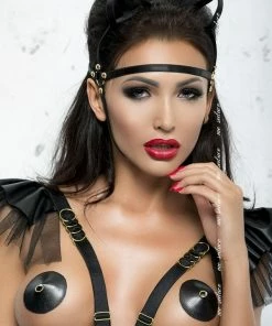 Me Seduce White Cat Ear Head Harness MK07