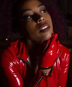 Patrice Catanzaro France Short Red Vinyl Gloves Molly