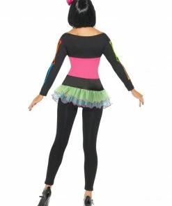 Smiffys Costumes Ladies Neon Skeleton Costume
