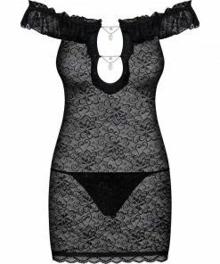 Obsessive Lingerie Poland Black Chemise Nightdress