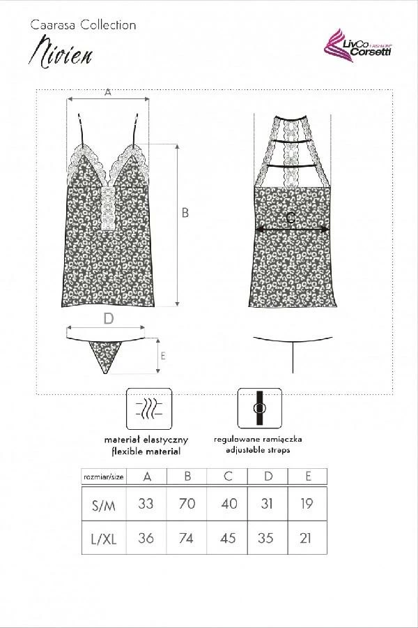 Livco Corsetti Nightdress Nivien Lingerie 8 Livco Corsetti Nightdress Nivien Lingerie