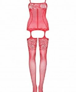 Obsessive Lingerie Poland Hosiery Red Bodystocking