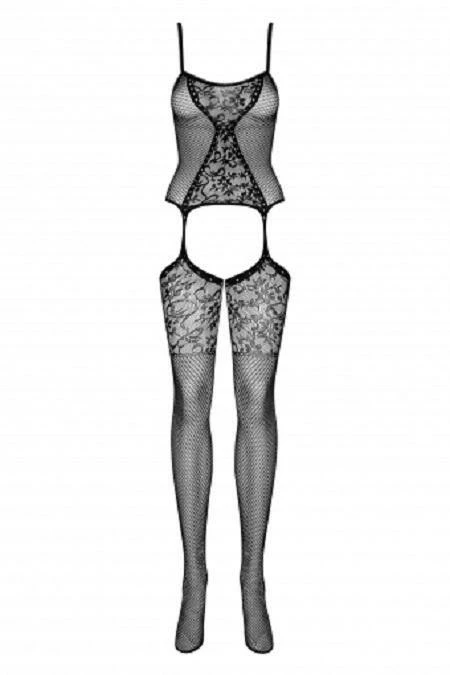 Obsessive Lingerie Poland Hosiery Black Floral Motif Bodystocking F211 5 Obsessive Lingerie Poland Hosiery Black Floral Motif Bodystocking F211