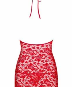 Obsessive Lingerie Poland Red Lace Nightdress