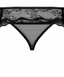 Obsessive Lingerie Poland Black Garter-belt With A Thong
