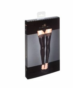 Noir Handmade Poland Hosiery Power Wet Look Stockings F158
