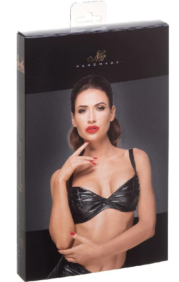 Noir Handmade Poland Power Wet-look Bra F174 Bras 6 Noir Handmade Poland Power Wet-look Bra F174 Bras