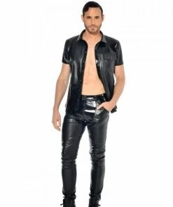 Patrice Catanzaro France Mens Clothing And Lingerie Faux Leather Trousers Daario