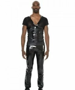 Patrice Catanzaro France Men`s Vinyl Leather Jeans Shawn Mens Clothing And Lingerie