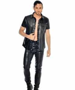 Patrice Catanzaro France Mens Clothing And Lingerie Faux Leather Trousers Daario