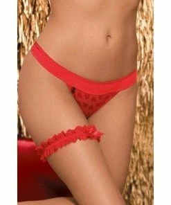 Obsessive Lingerie Poland Panty With Leg Garter