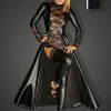 Noir Handmade Poland Power Wet-look Gown Coat 2 Noir Handmade Poland Power Wet-look Gown Coat