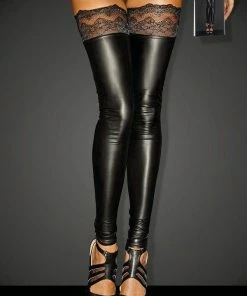 Noir Handmade Poland Hosiery Superstar Footless Stockings F135