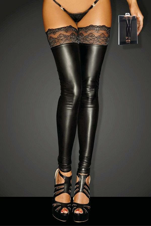 Noir Handmade Poland Hosiery Superstar Footless Stockings F135 3 Noir Handmade Poland Hosiery Superstar Footless Stockings F135