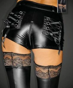 Noir Handmade Poland Power Wet-look Shorts