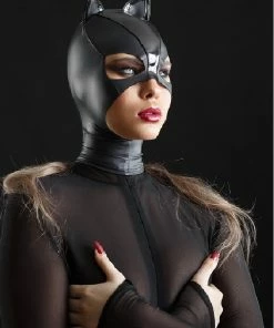 Patrice Catanzaro France Erotic Black Wet-look Hood Beta