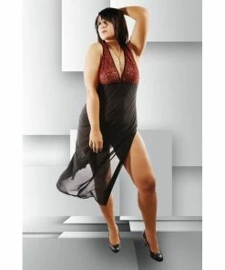 Andalea Plus Sizes Plus Size Halter-neck Nightdress