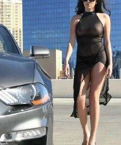 Patrice Catanzaro France Long Mesh Robe Poussycat