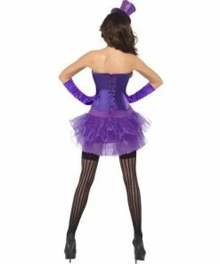 Smiffys Costumes Halloween Purple Burlesque Costume