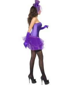 Smiffys Costumes Halloween Purple Burlesque Costume
