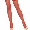 Elegant Moments USA Hosiery Queen Size Red Sheer Stockings