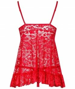 Obsessive Lingerie Poland Red Babydoll Nightdress 7 Obsessive Lingerie Poland Red Babydoll Nightdress