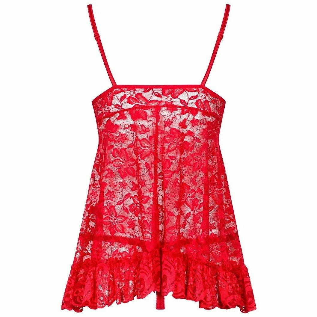 Obsessive Lingerie Poland Red Babydoll Nightdress 5 Obsessive Lingerie Poland Red Babydoll Nightdress