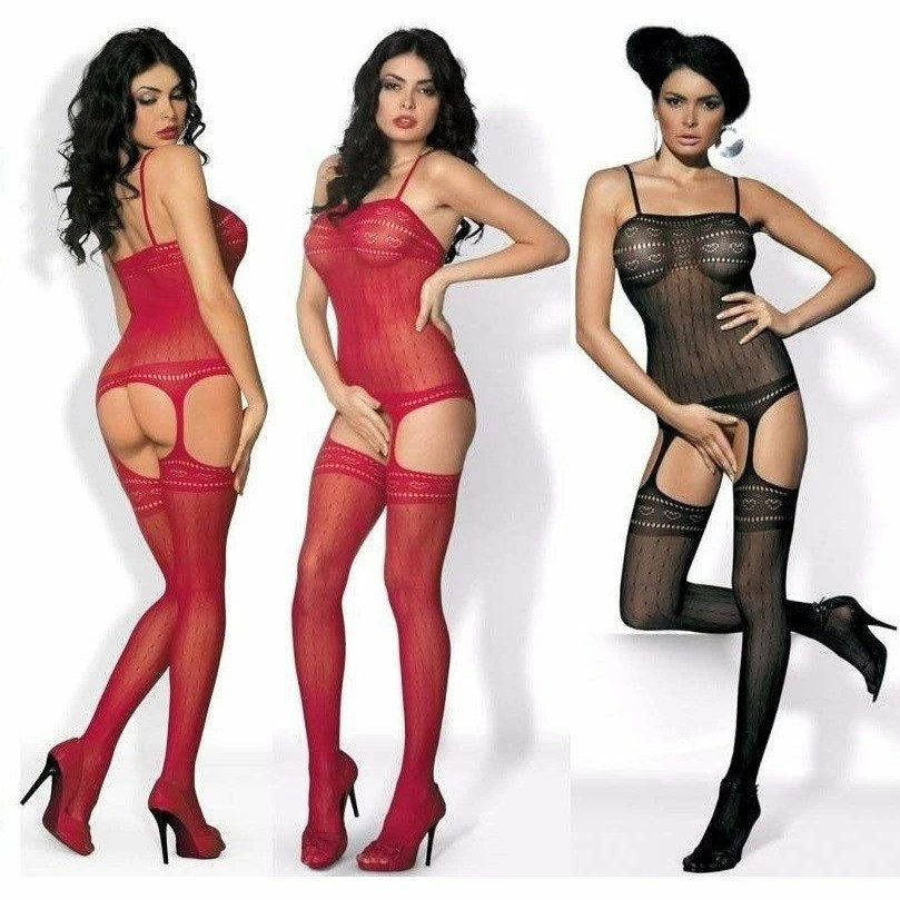 Obsessive Lingerie Poland Red Bodystocking Hosiery 4 Obsessive Lingerie Poland Red Bodystocking Hosiery