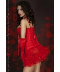 Chilirose Lingerie Poland Red Burlesque Corset