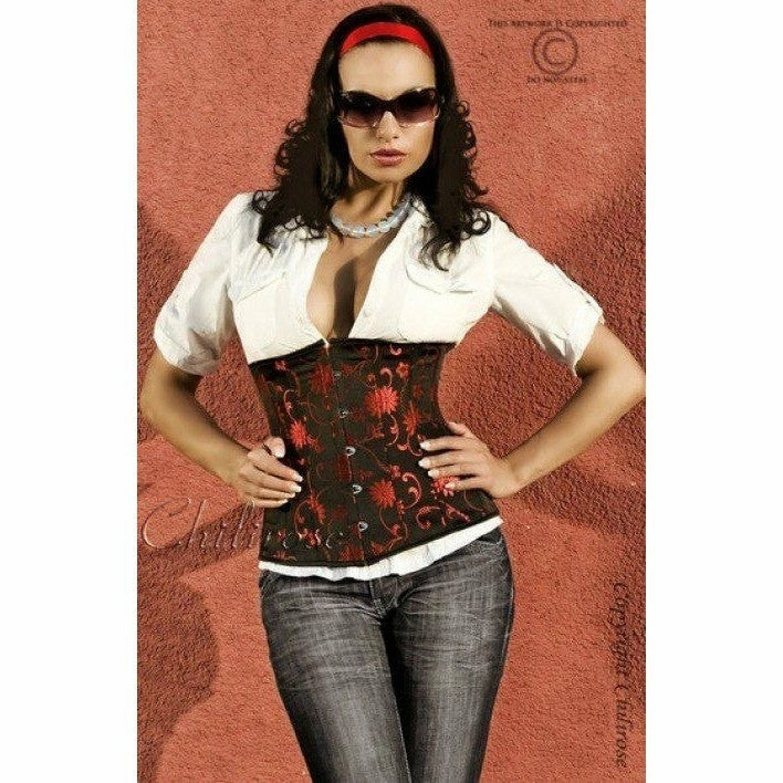 Chilirose Lingerie Poland Red Under-bust Corset 4 Chilirose Lingerie Poland Red Under-bust Corset