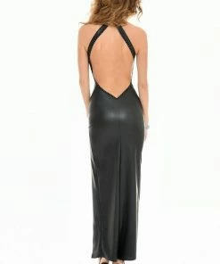 Patrice Catanzaro France Long Wet-Look Dress Poussycat Clothing