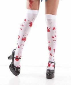 Elegant Moments USA Costumes Blood Splatter Costume Socks