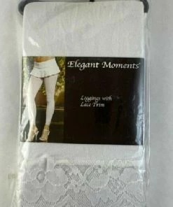 Elegant Moments USA White Leggings EM 1517