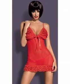 Obsessive Lingerie Poland Sexy Red Nightdress
