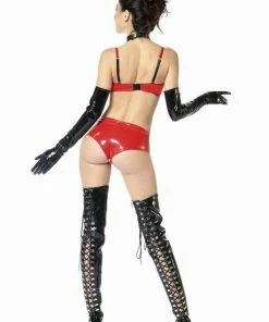 Patrice Catanzaro France Red Vinyl Briefs Beatrice