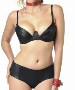 Patrice Catanzaro France Lingerie Black PU Brief Beatrice 12 Patrice Catanzaro France Lingerie Black PU Brief Beatrice