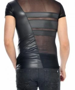 Patrice Catanzaro France Mens Clothing And Lingerie Men`s Wet-Look Top Benjen