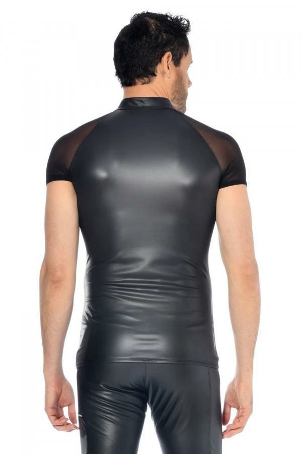 Patrice Catanzaro France Mens Clothing And Lingerie Men`s Wet-look Top Khal 4 Patrice Catanzaro France Mens Clothing And Lingerie Men`s Wet-look Top Khal