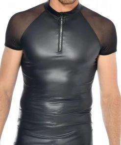 Patrice Catanzaro France Mens Clothing And Lingerie Men`s Wet-look Top Khal 14 Patrice Catanzaro France Mens Clothing And Lingerie Men`s Wet-look Top Khal
