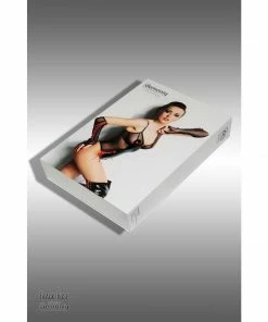 Demoniq Poland Wet-look And Mesh Lingerie Body With Gloves