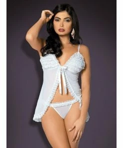 Obsessive Lingerie Poland White Babydoll Nightdress