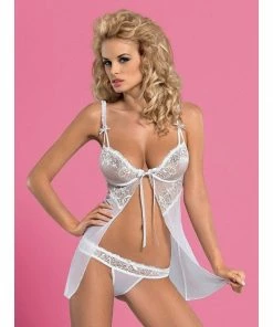 Obsessive Lingerie Poland White Bridal Babydoll