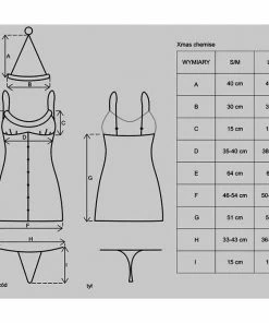 Obsessive Lingerie Poland Xmas Nightdress With Hat